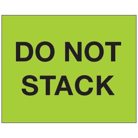 Bsc Preferred 8 x 10'' - ''Do Not Stack'' Fluorescent Green Labels BUY00028512
